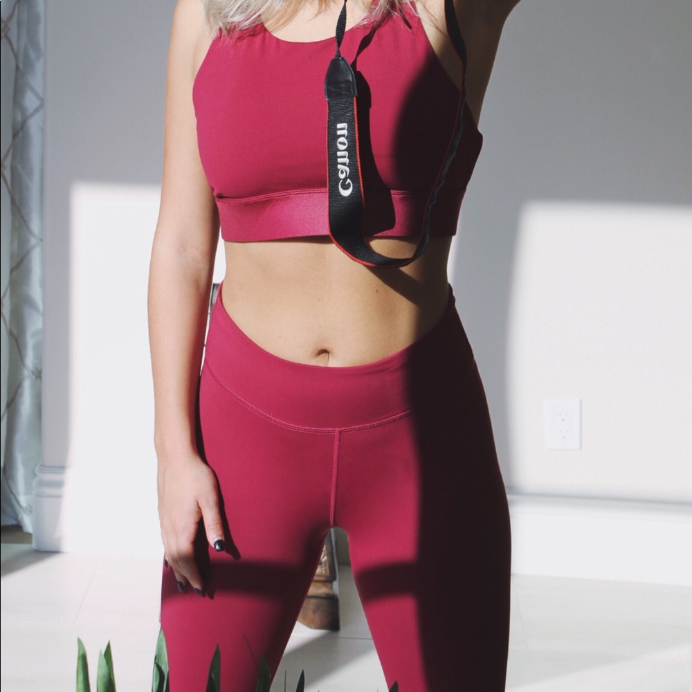 Magenta Fabletics matching set